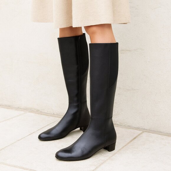 AGL Attilio Giusti Leombruni Tall Riding Leather Boots...